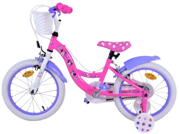 Disney Minnie Kinderfiets - Meisjes - 16 inch - Roze - Twee handremmen - Afbeelding 8