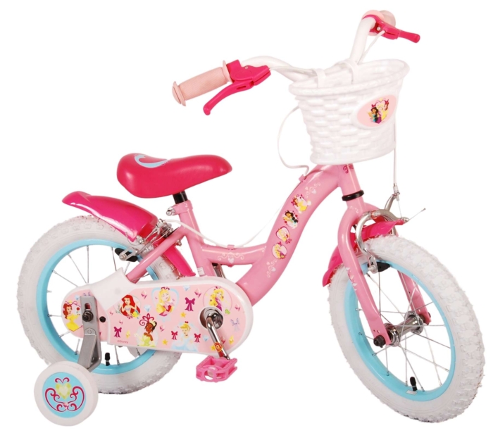 Disney Princess Kinderfiets - Meisjes - 14 inch - Roze - Twee handremmen - Afbeelding 2