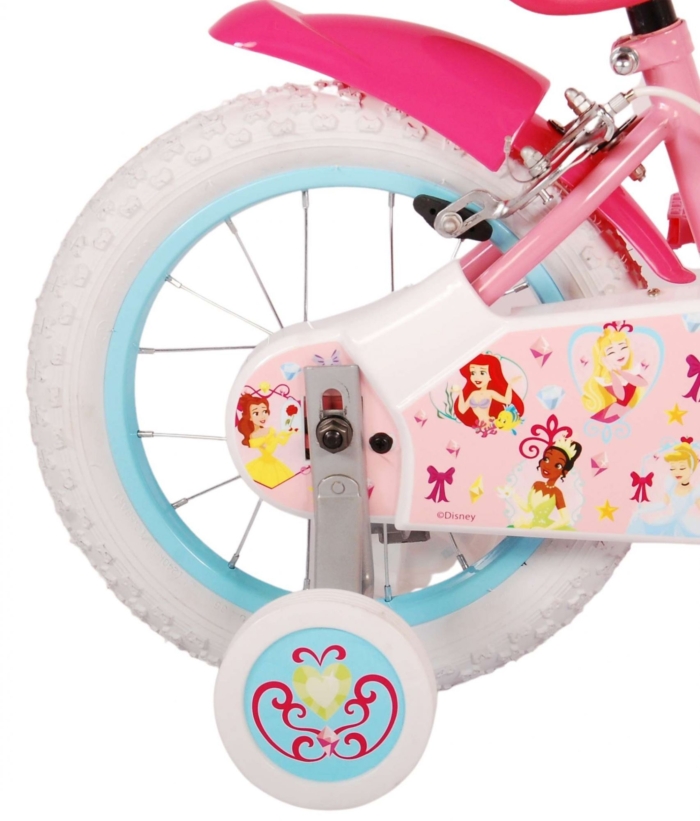 Disney Princess Kinderfiets - Meisjes - 14 inch - Roze - Twee handremmen - Afbeelding 4