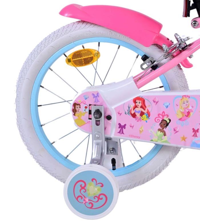 Disney Princess Kinderfiets - Meisjes - 16 inch - Roze - Twee Handremmen - Afbeelding 3