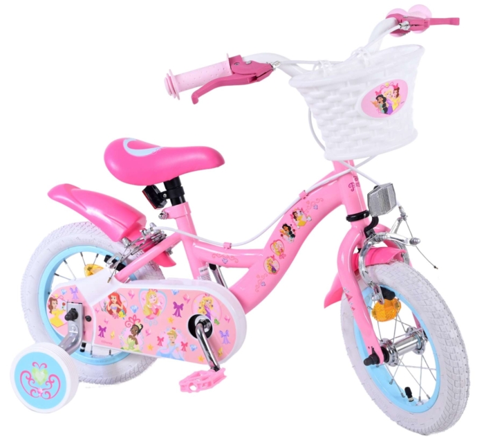 Disney Princess Kinderfiets - Meisjes - 12 inch - Roze - Twee Handremmen - Afbeelding 2