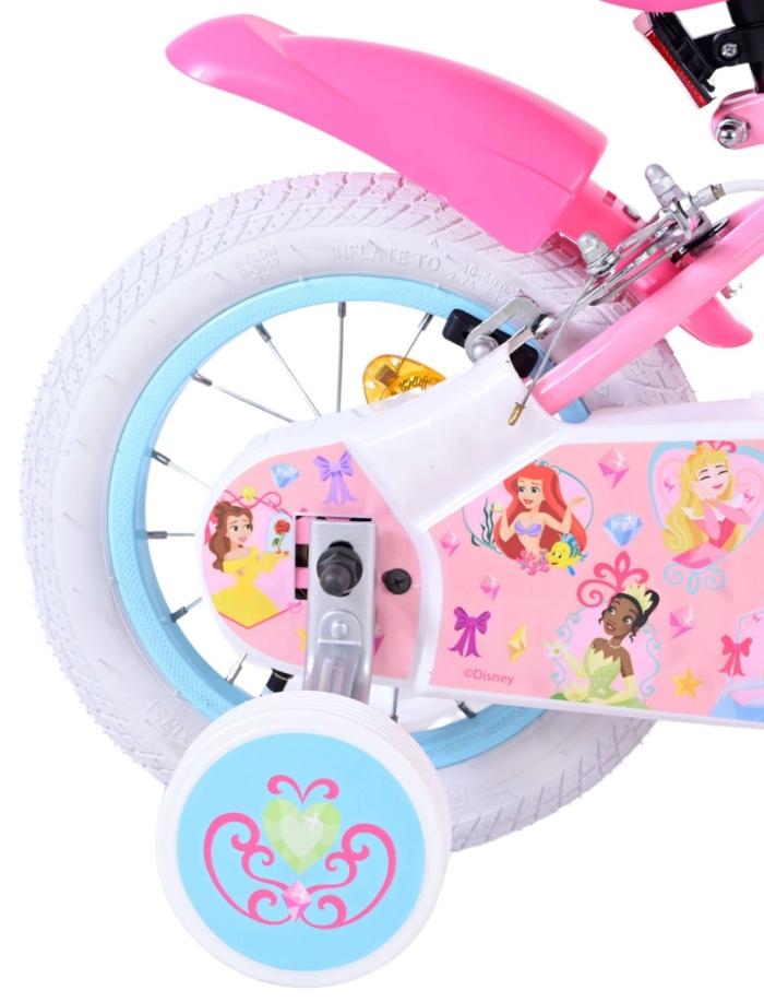 Disney Princess Kinderfiets - Meisjes - 12 inch - Roze - Twee Handremmen - Afbeelding 3