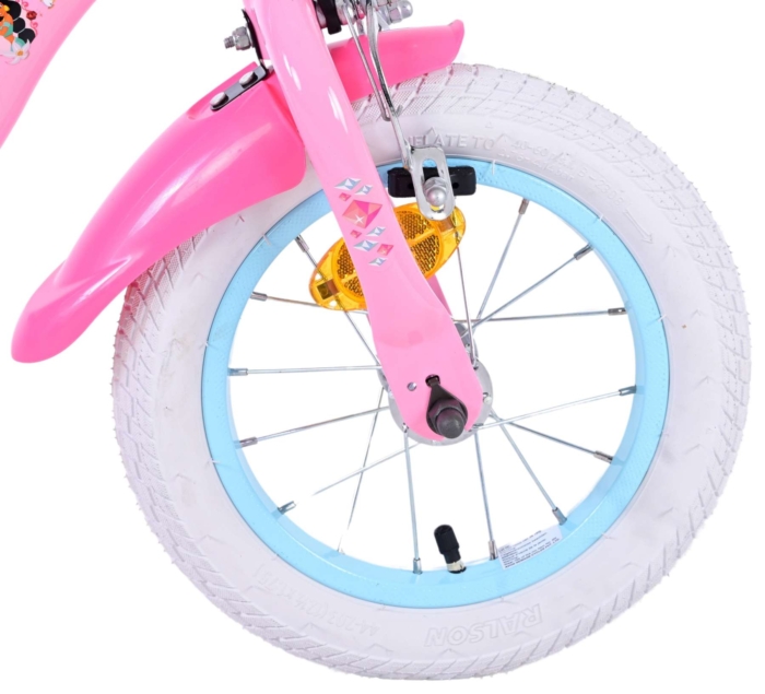 Disney Princess Kinderfiets - Meisjes - 12 inch - Roze - Twee Handremmen - Afbeelding 4