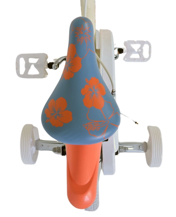 Disney Stitch Kinderfiets - Meisjes - 12 inch - Twee handremmen - Crème Koraal Blauw - Afbeelding 3