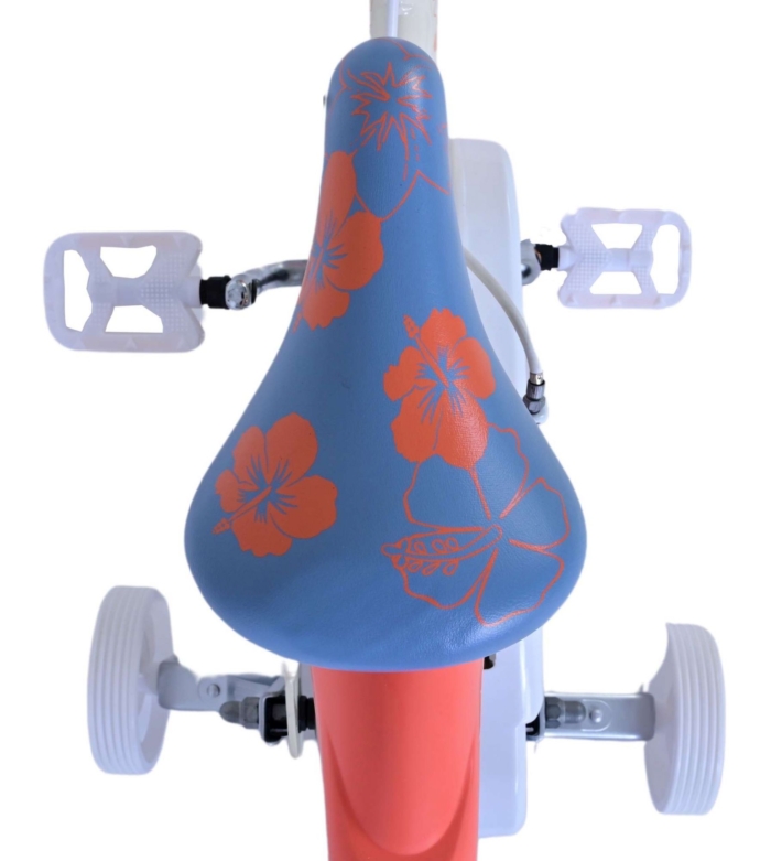 Disney Stitch Kinderfiets - Meisjes - 14 inch - Crème Koraal Blauw - Twee handremmen - Afbeelding 4