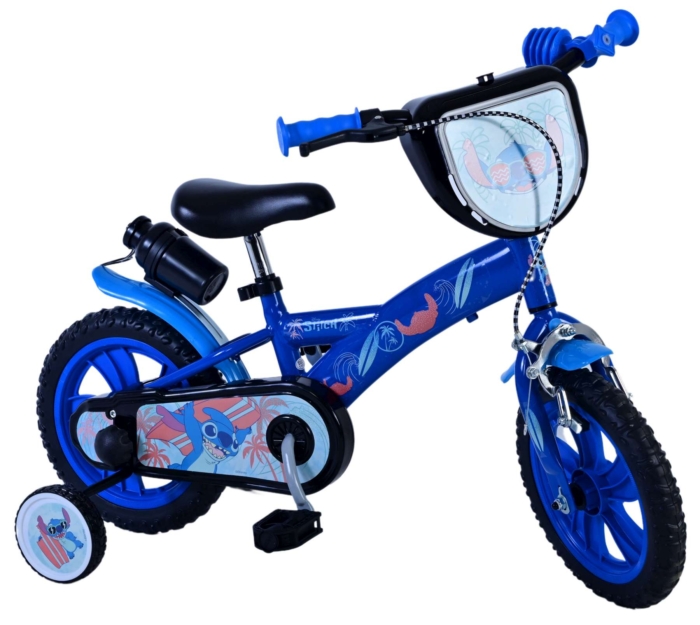 Disney Stitch Kinderfiets - Jongens - 12 inch - Blauw - Afbeelding 2