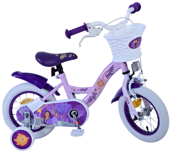 Disney Wish Kinderfiets - Meisjes - 12 inch - Paars - Afbeelding 10