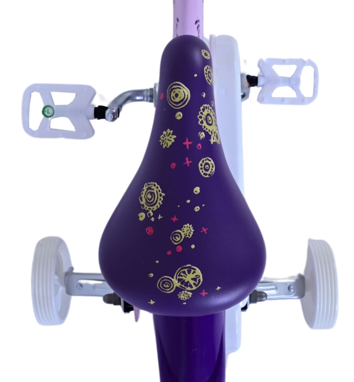 Disney Wish Kinderfiets - Meisjes - 12 inch - Paars - Afbeelding 4