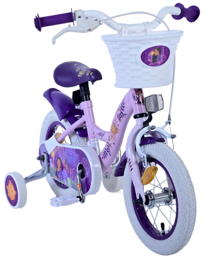 Disney Wish Kinderfiets - Meisjes - 12 inch - Paars - Afbeelding 5