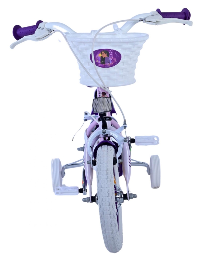 Disney Wish Kinderfiets - Meisjes - 12 inch - Paars - Twee Handremmen - Afbeelding 6