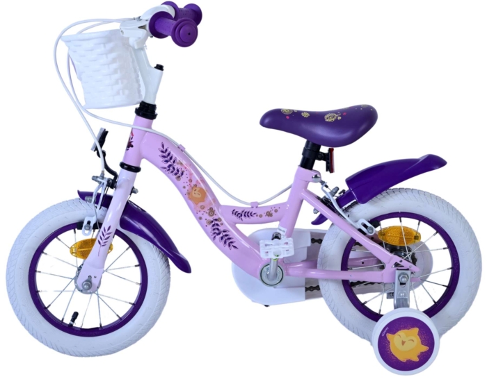 Disney Wish Kinderfiets - Meisjes - 12 inch - Paars - Twee Handremmen - Afbeelding 7