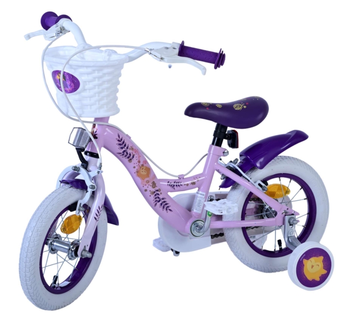 Disney Wish Kinderfiets - Meisjes - 12 inch - Paars - Twee Handremmen - Afbeelding 8