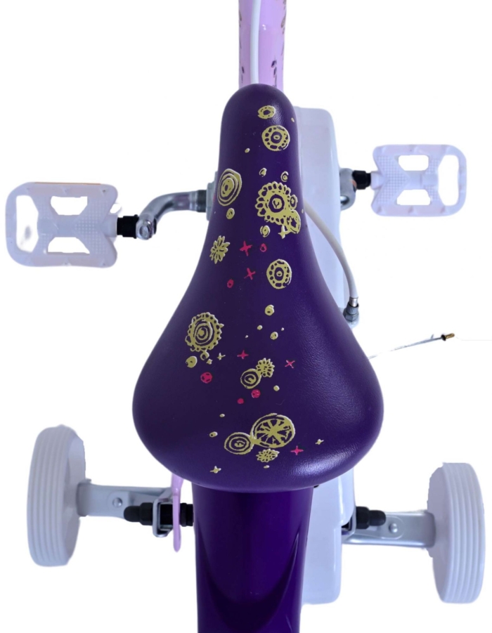 Disney Wish Kinderfiets - Meisjes - 14 inch - Paars - Twee handremmen - Afbeelding 5