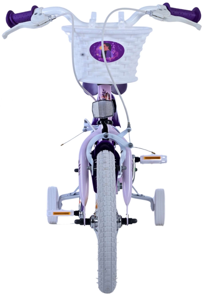 Disney Wish Kinderfiets - Meisjes - 14 inch - Paars - Twee handremmen - Afbeelding 7