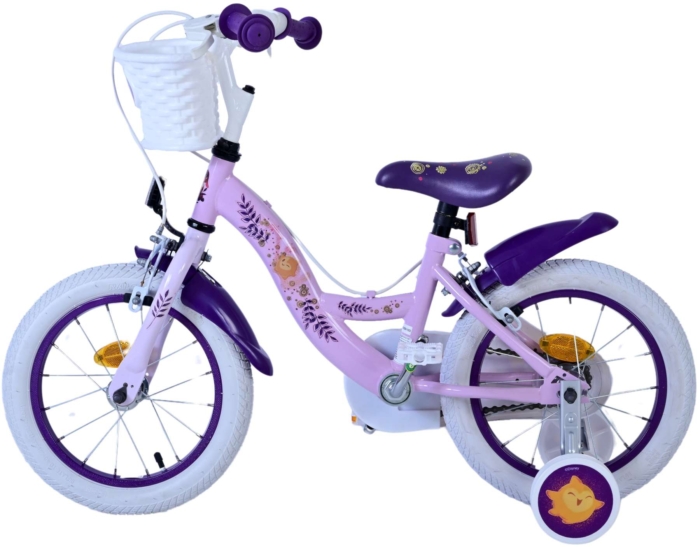 Disney Wish Kinderfiets - Meisjes - 14 inch - Paars - Twee handremmen - Afbeelding 8