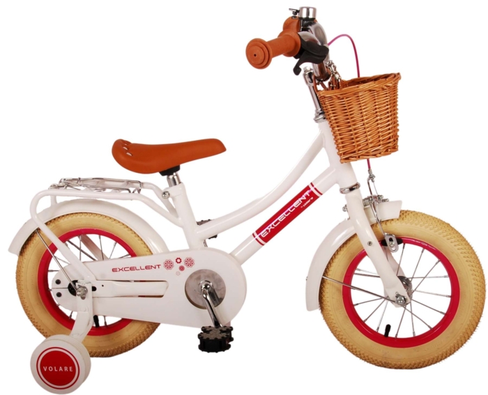 Volare Excellent Kinderfiets - Meisjes - 12 inch - Wit - Afbeelding 2