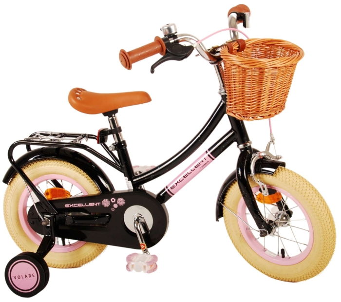 Volare Excellent Kinderfiets - Meisjes - 12 inch - Zwart - Afbeelding 3