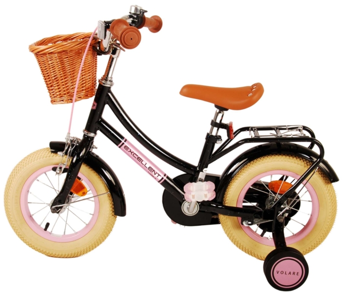 Volare Excellent Kinderfiets - Meisjes - 12 inch - Zwart - Afbeelding 13