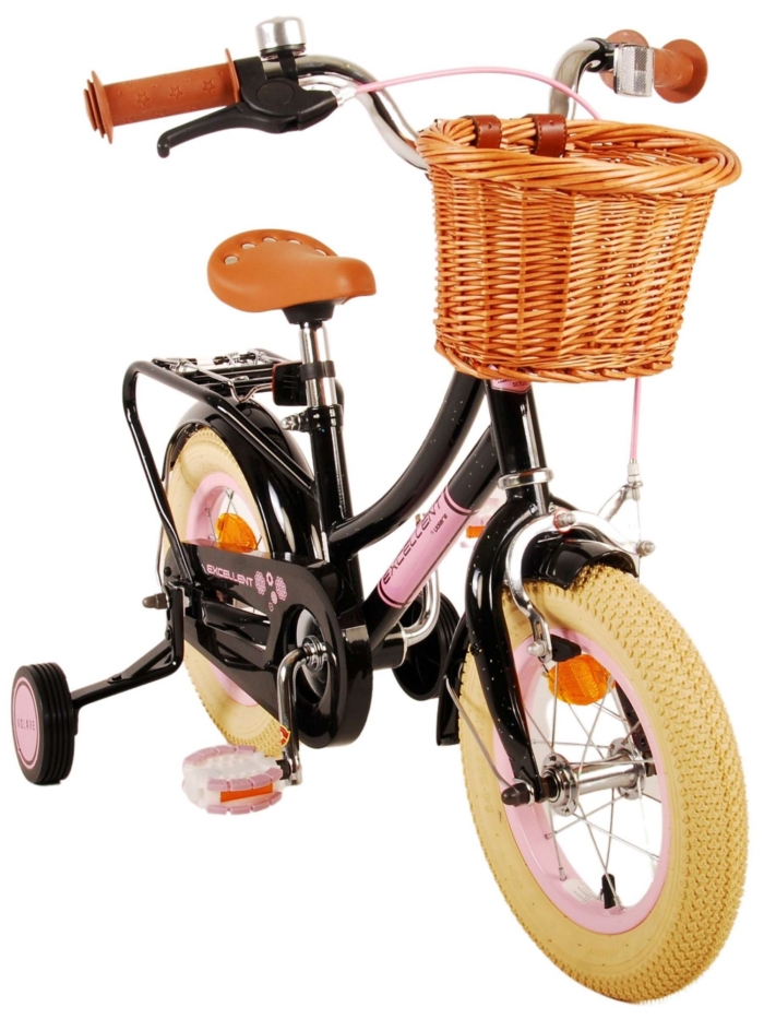 Volare Excellent Kinderfiets - Meisjes - 12 inch - Zwart - Afbeelding 10