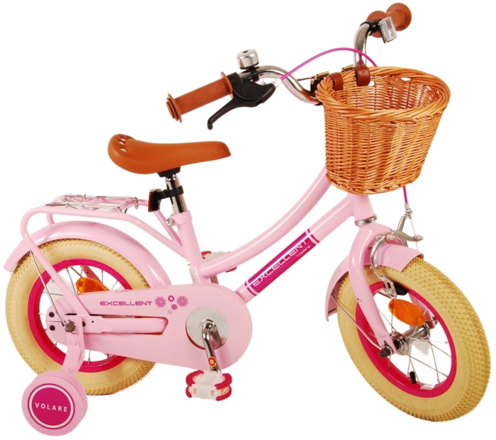 Volare Excellent Kinderfiets - Meisjes - 12 inch - Roze - Afbeelding 3