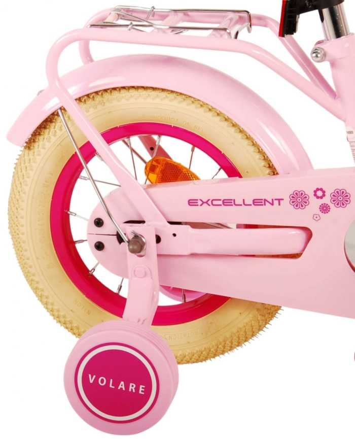 Volare Excellent Kinderfiets - Meisjes - 12 inch - Roze - Afbeelding 4