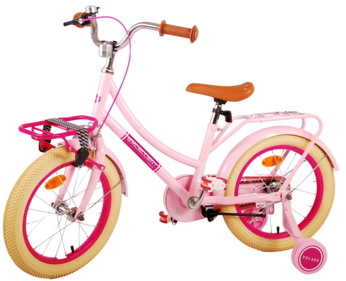 Volare Excellent Kinderfiets - Meisjes - 16 inch - Roze - 95% afgemonteerd - Afbeelding 15