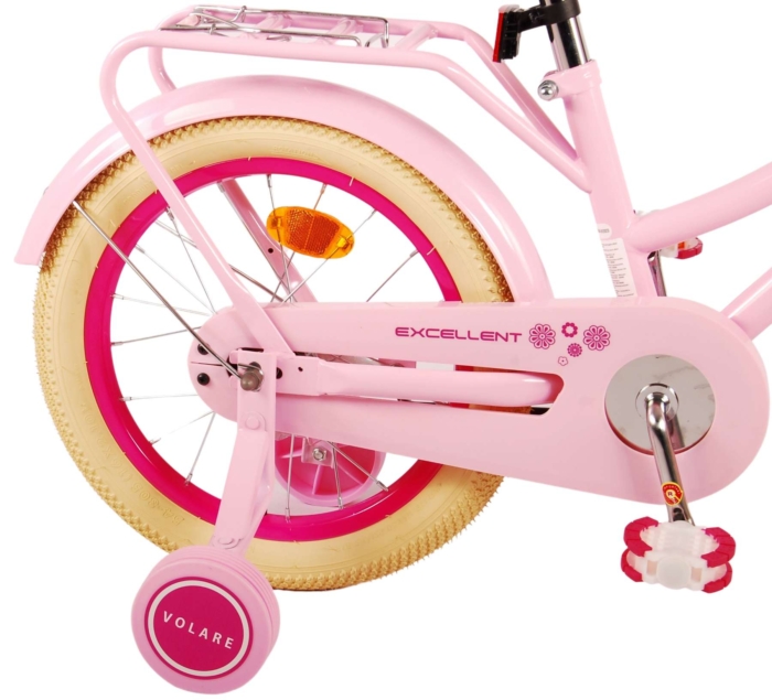 Volare Excellent Kinderfiets - Meisjes - 16 inch - Roze - 95% afgemonteerd - Afbeelding 4