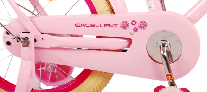 Volare Excellent Kinderfiets - Meisjes - 16 inch - Roze - 95% afgemonteerd - Afbeelding 7