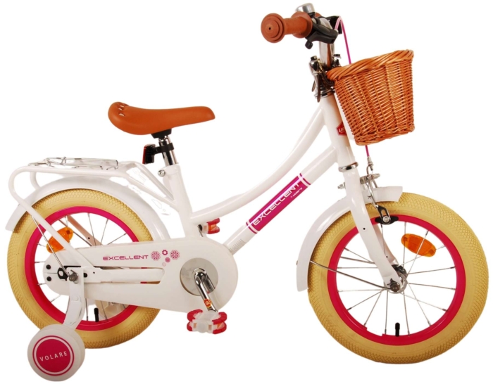 Volare Excellent Kinderfiets - Meisjes - 14 inch - Wit - Afbeelding 2