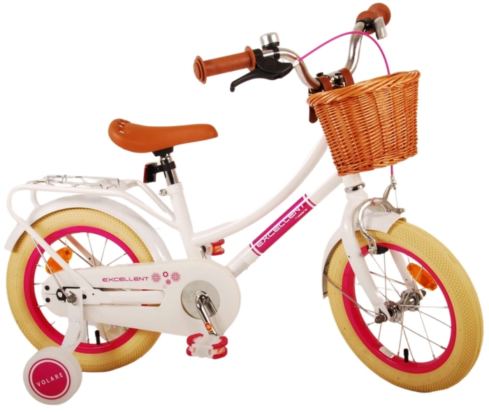 Volare Excellent Kinderfiets - Meisjes - 14 inch - Wit - Afbeelding 3