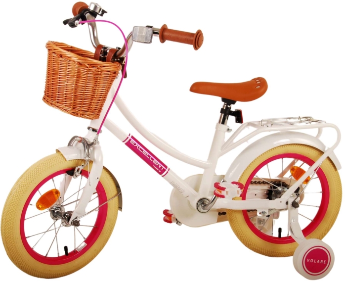 Volare Excellent Kinderfiets - Meisjes - 14 inch - Wit - Afbeelding 14