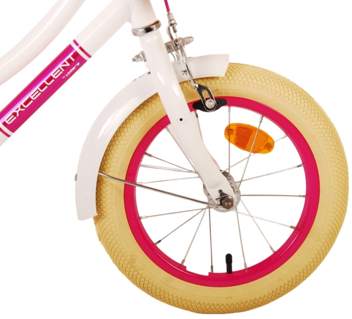 Volare Excellent Kinderfiets - Meisjes - 14 inch - Wit - Afbeelding 5