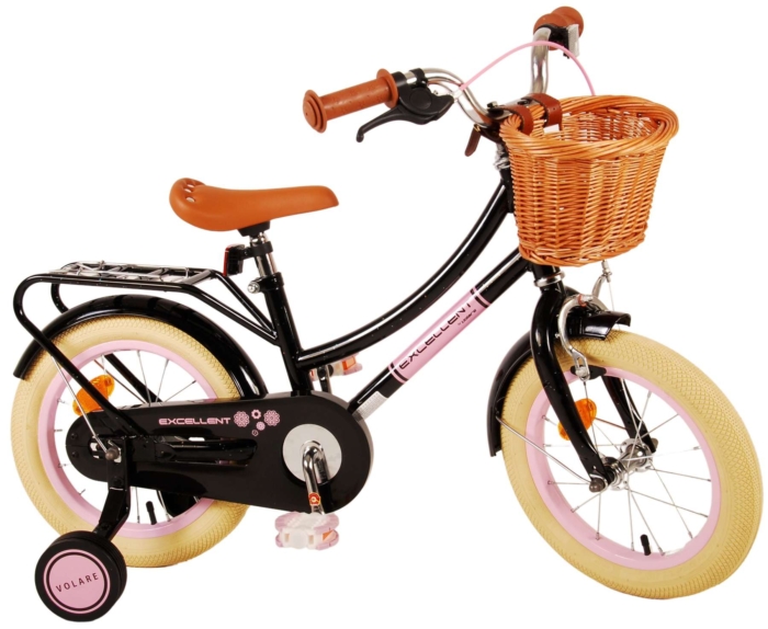 Volare Excellent Kinderfiets - Meisjes - 14 inch - Zwart - Afbeelding 3