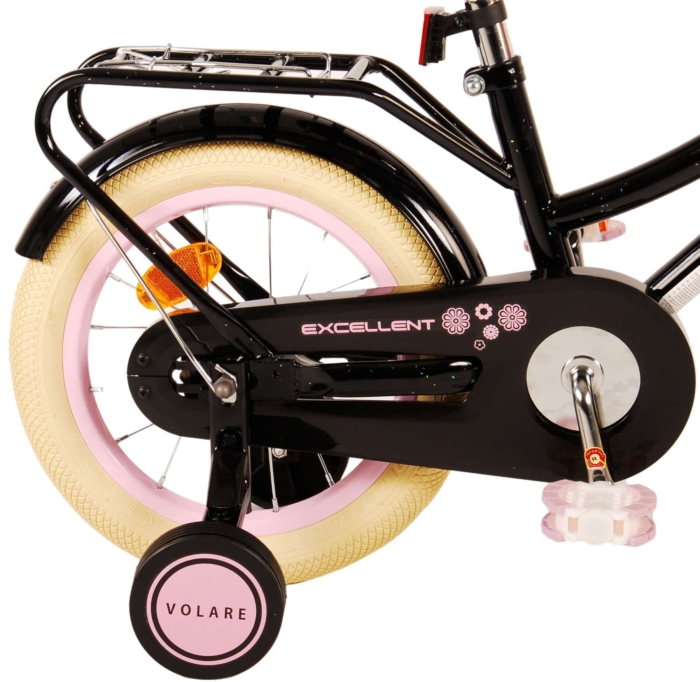 Volare Excellent Kinderfiets - Meisjes - 14 inch - Zwart - Afbeelding 4