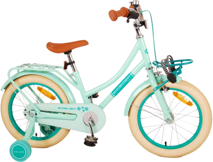 Volare Excellent Kinderfiets - Meisjes - 16 inch - Groen - 95% afgemonteerd - Afbeelding 2