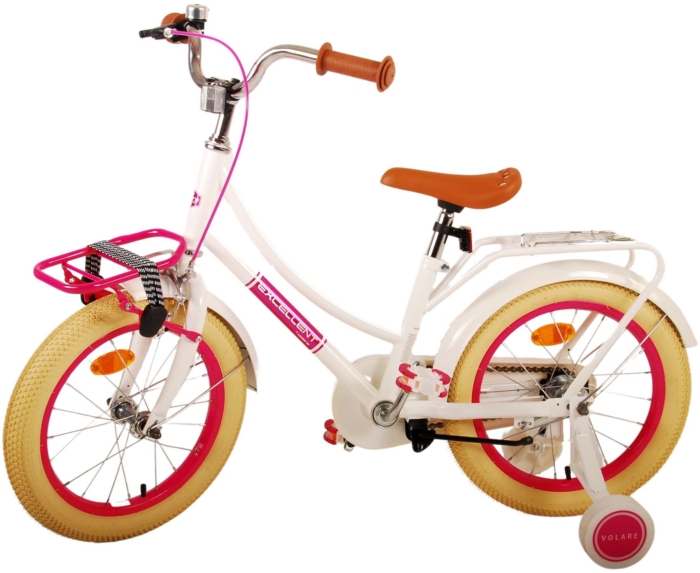 Volare Excellent Kinderfiets - Meisjes - 16 inch - Wit- 95% afgemonteerd - Afbeelding 14