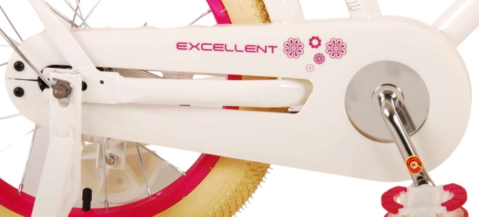 Volare Excellent Kinderfiets - Meisjes - 16 inch - Wit- 95% afgemonteerd - Afbeelding 6