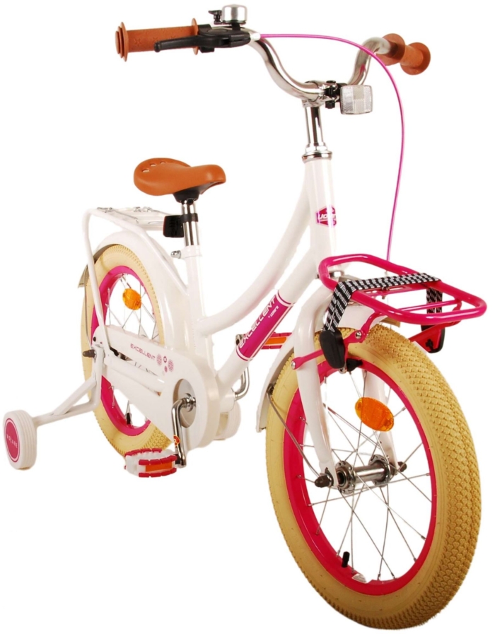 Volare Excellent Kinderfiets - Meisjes - 16 inch - Wit- 95% afgemonteerd - Afbeelding 10