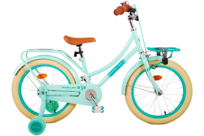 Volare Excellent Kinderfiets - Meisjes - 18 inch - Groen - 95% afgemonteerd