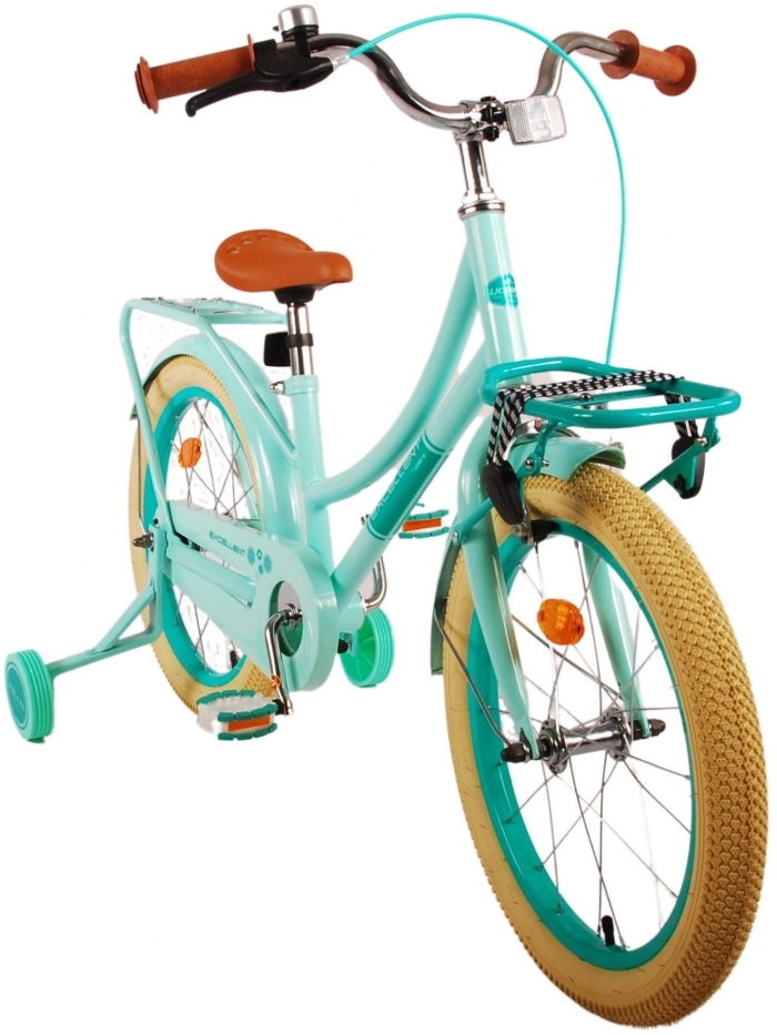 Volare Excellent Kinderfiets - Meisjes - 18 inch - Groen - 95% afgemonteerd - Afbeelding 8