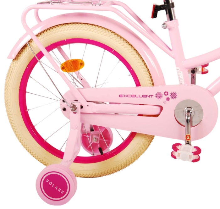 Volare Excellent Kinderfiets - Meisjes -18 inch - Roze - 95% afgemonteerd - Afbeelding 4