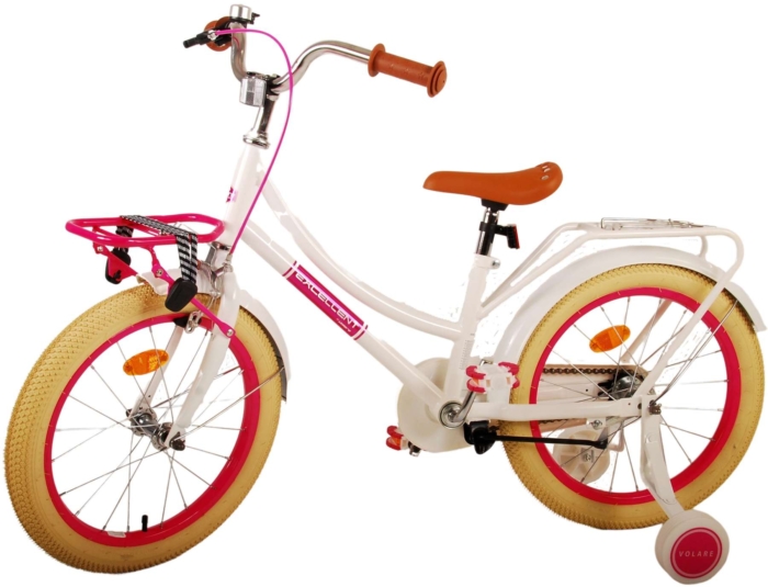 Volare Excellent Kinderfiets - Meisjes - 18 inch - Wit - 95% afgemonteerd - Afbeelding 14