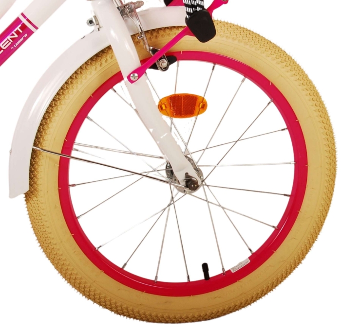 Volare Excellent Kinderfiets - Meisjes - 18 inch - Wit - 95% afgemonteerd - Afbeelding 5