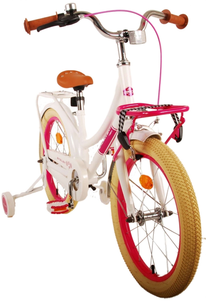 Volare Excellent Kinderfiets - Meisjes - 18 inch - Wit - 95% afgemonteerd - Afbeelding 10