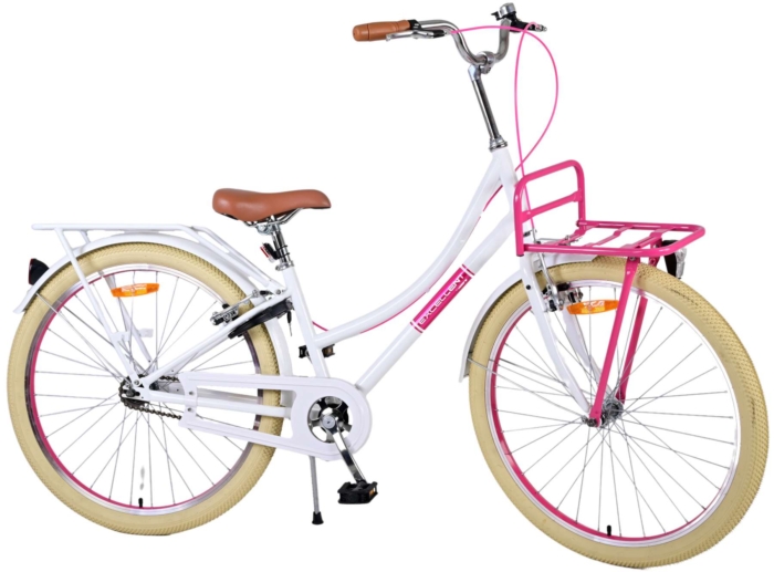 Volare Excellent Kinderfiets - Meisjes - 26 inch - Wit - Twee handremmen - Afbeelding 3