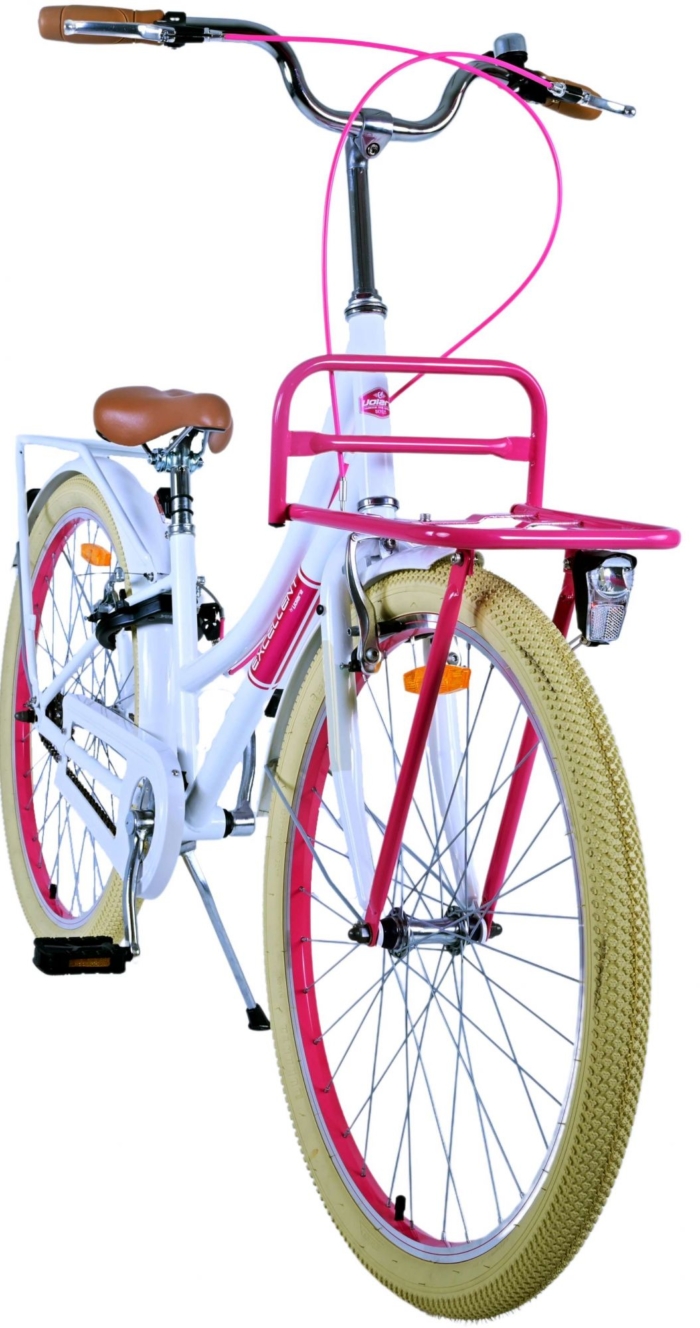 Volare Excellent Kinderfiets - Meisjes - 26 inch - Wit - Twee handremmen - Afbeelding 10