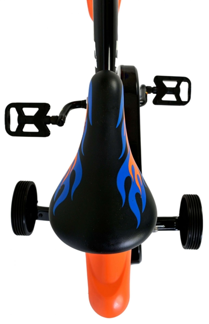 Hot Wheels Kinderfiets - Jongens - 12 inch - Zwart Oranje Blauw - Afbeelding 5