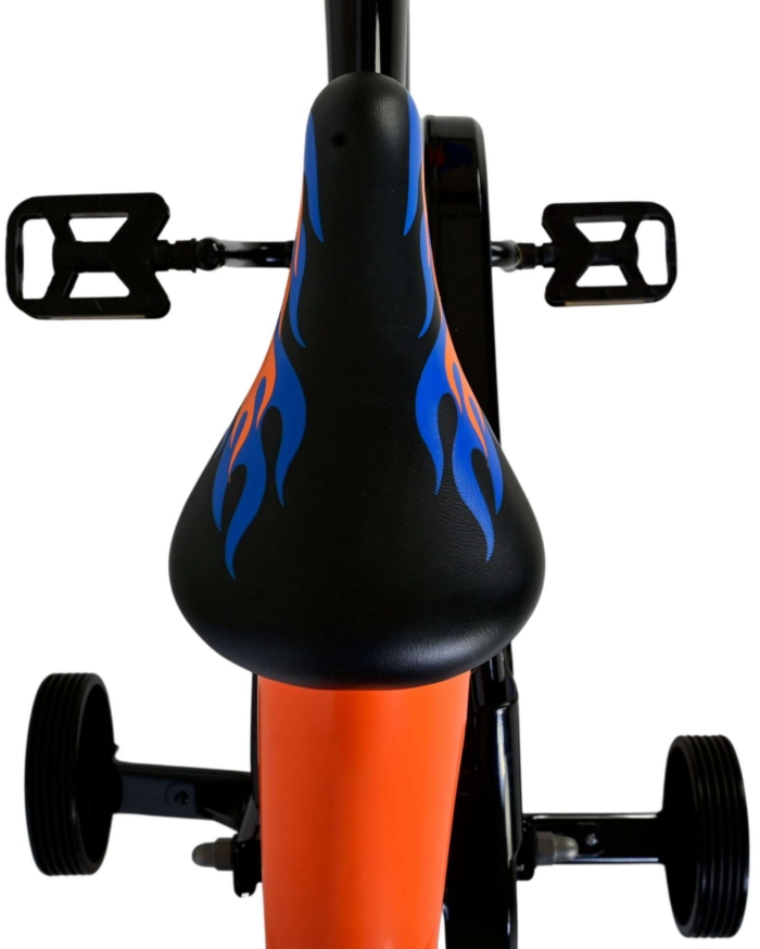 Hot Wheels Kinderfiets - Jongens - 16 inch - Zwart Oranje Blauw - Afbeelding 5