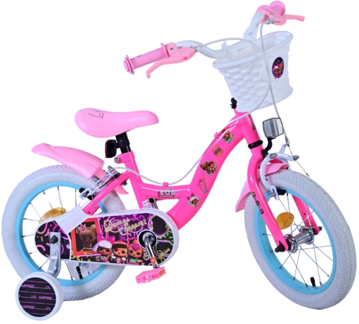 LOL Surprise Kinderfiets - Meisjes - 14 inch - Roze - Twee handremmen - Afbeelding 2