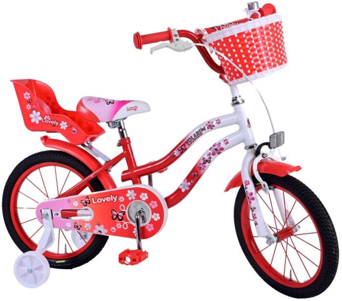 Volare Lovely Kinderfiets - Meisjes - 16 inch - Rood Wit - Afbeelding 2